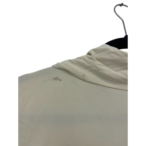 Zara Kate Moss Womens Scarf Maxi Dress M L Beige Ecru Flare Hem 9574/119 NWD - Picture 6 of 16